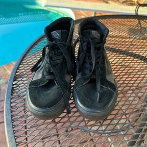 Vans Comfy Cush Sk8-hi Black/black Size 8 Men’s - Pre-Owned